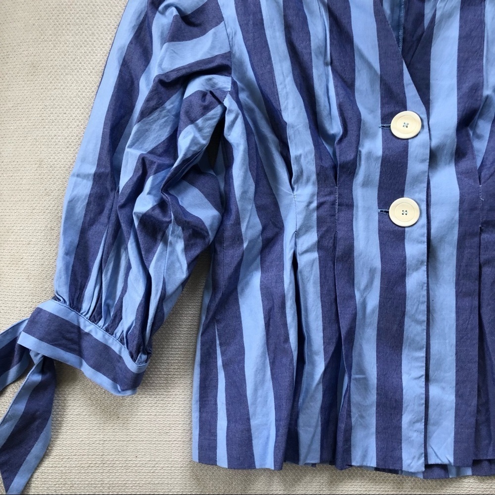 Zara Sinched Button Down Blouse - image 2